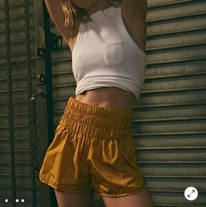 Free People Movement The Way Home Shorts in Honey Mallow Size Small